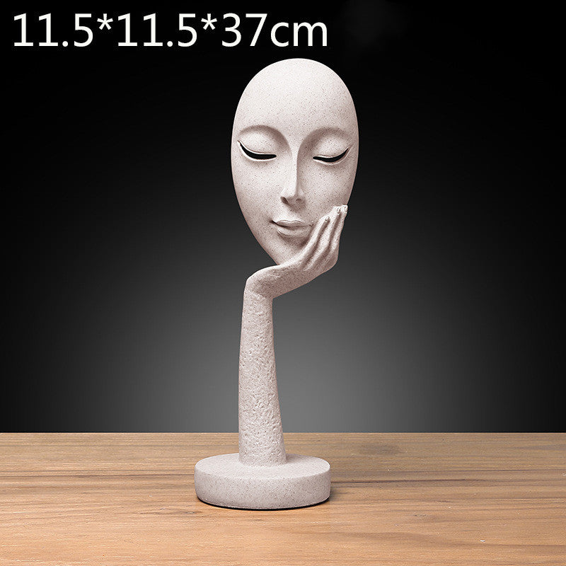Character mask sculpture