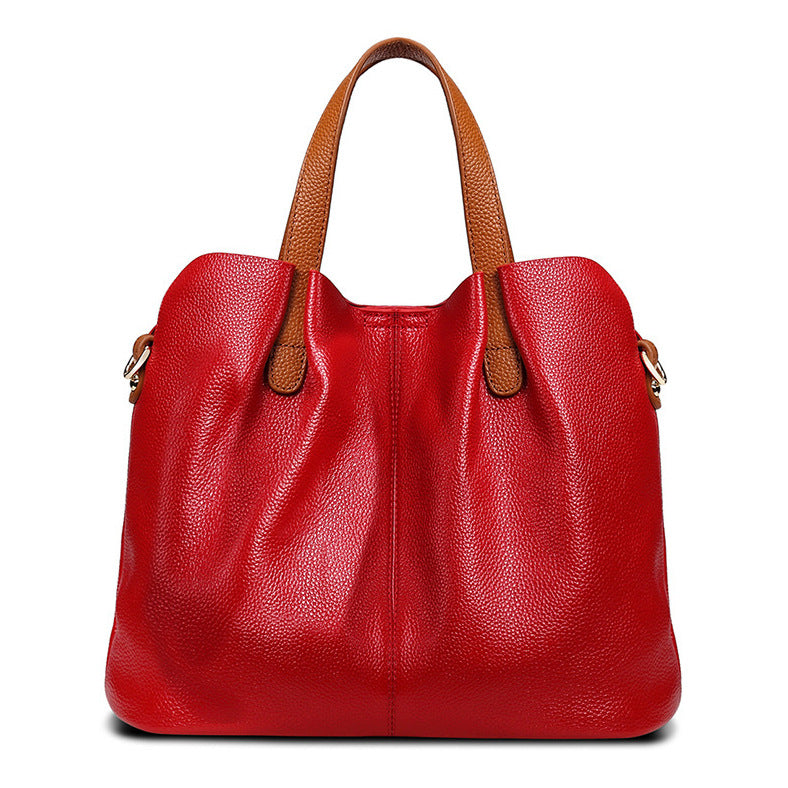 Calf Skin Tote Shoulder Bag