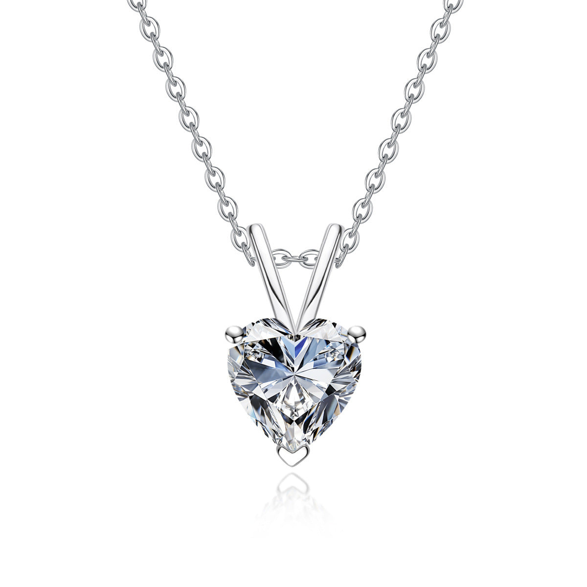 Moissanite 925 Sterling Silver Pendant Luxury