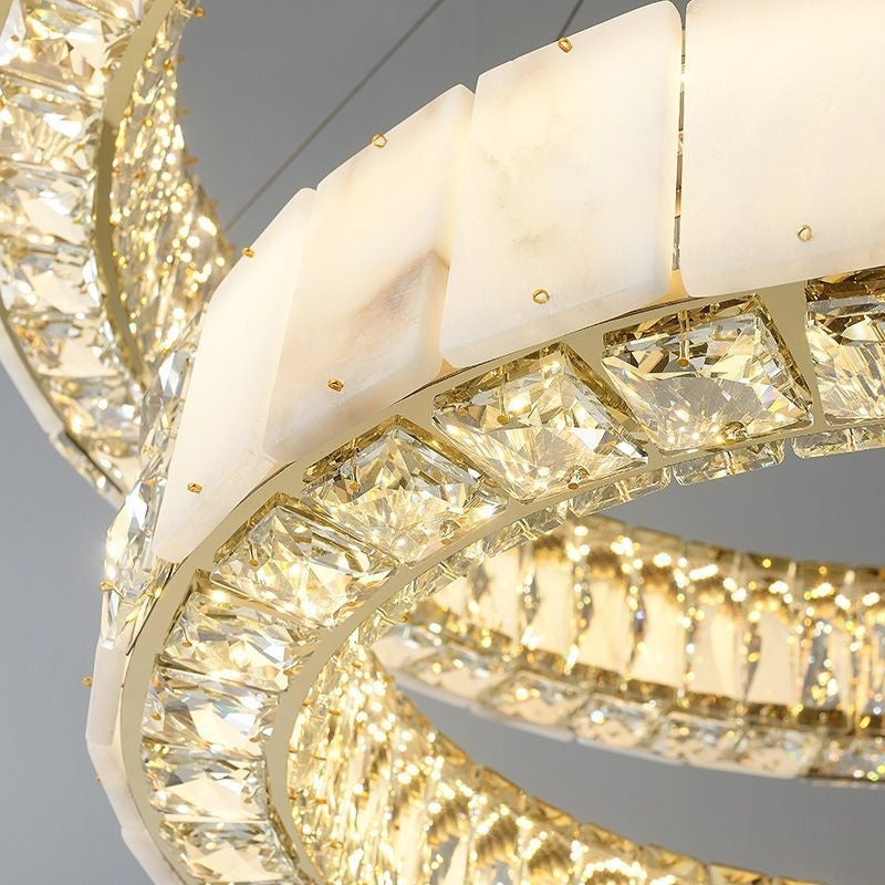 Luxury Crystal Onyx Chandelier For Hotels And Clubs