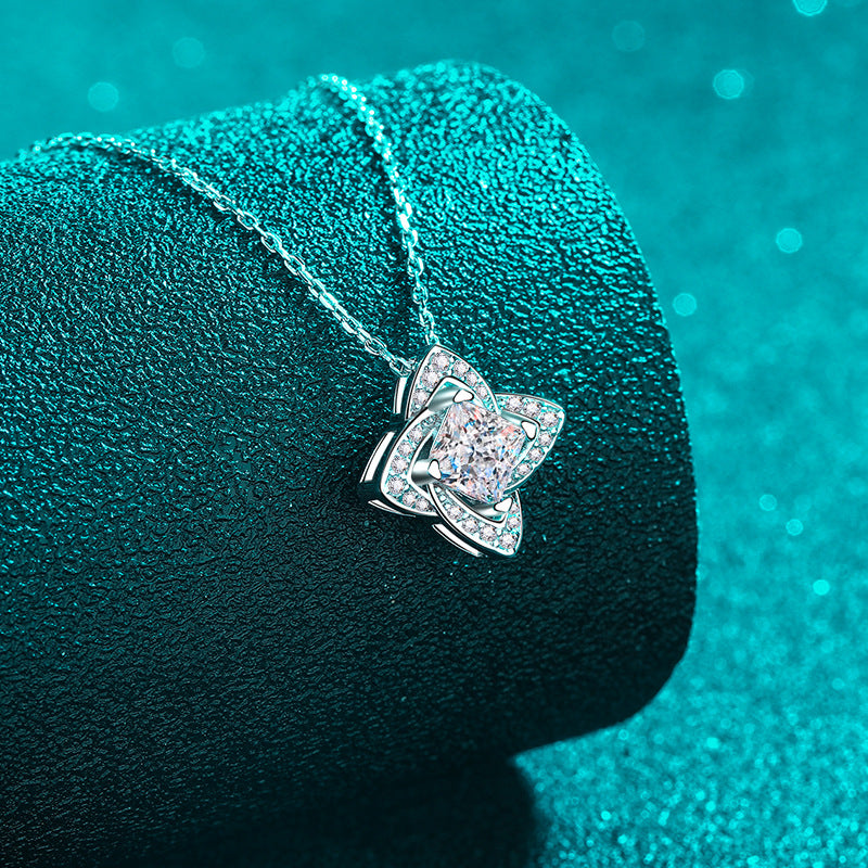 925 Sterling Silver Moissanite Necklace