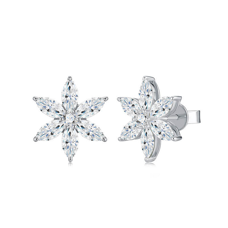 Moissanite 925 Silver Earrings