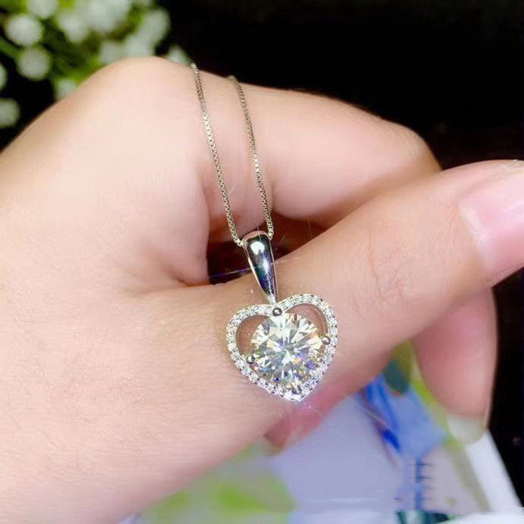 Super White Moissanite Necklace