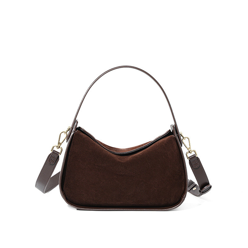 Versatile High-end Suede Crossbody Bag