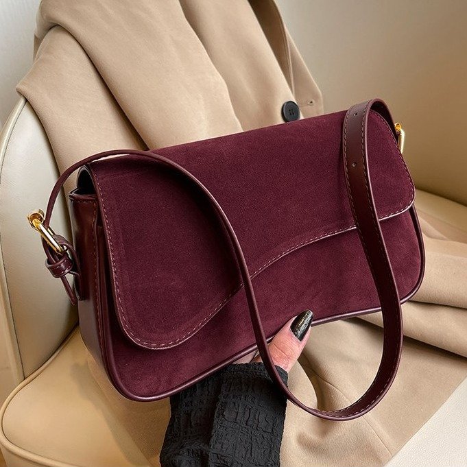 Retro Matte Shoulder Bag