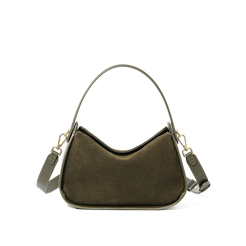 Versatile High-end  Suede Crossbody Bag