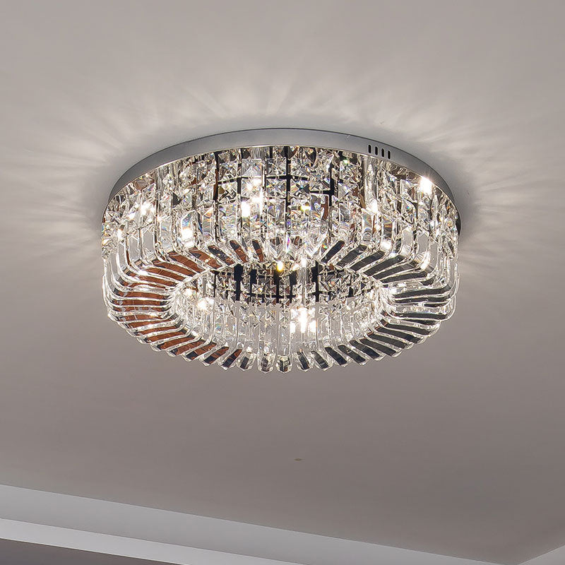 European  Postmodern Crystal Ceiling Light