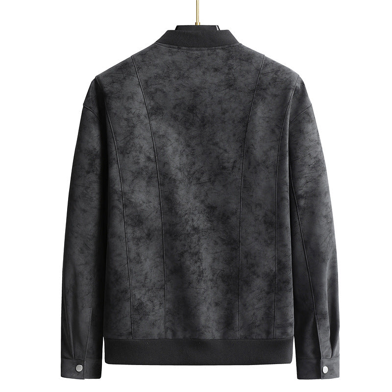Men's Casual Loose Suede Jacket