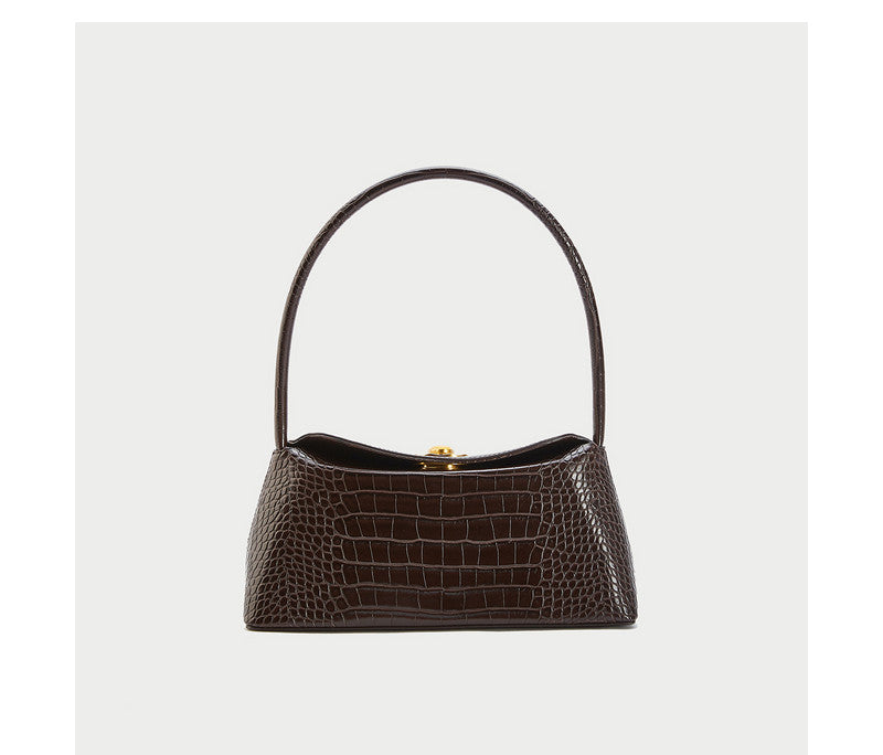 Alligator French Shoulder Bag