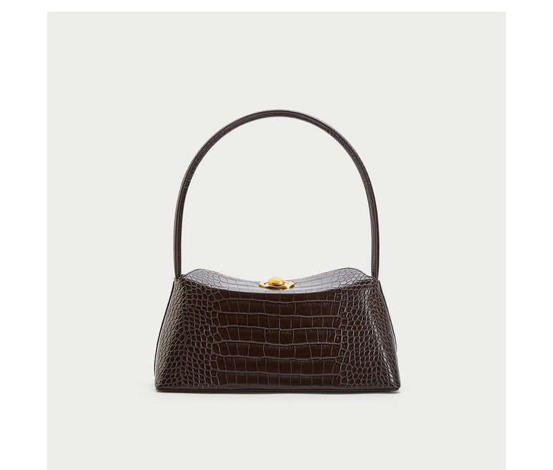 Alligator French Shoulder Bag