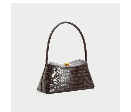 Alligator French Shoulder Bag