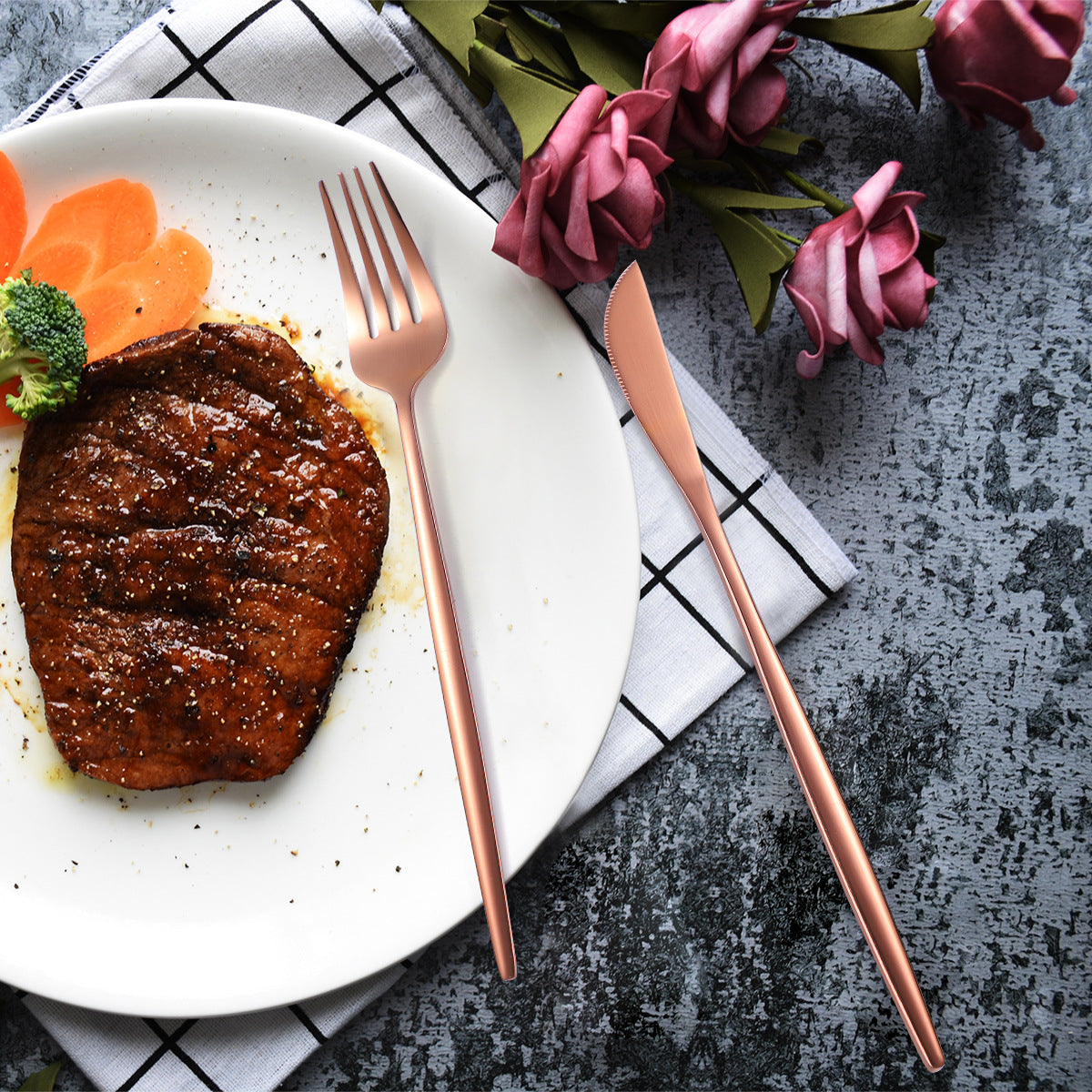 36-piece Stainless Steel Tableware  Set