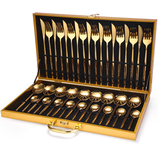 36-piece Stainless Steel Tableware  Set