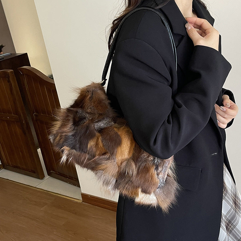 Niche Plush Shoulder  Bag