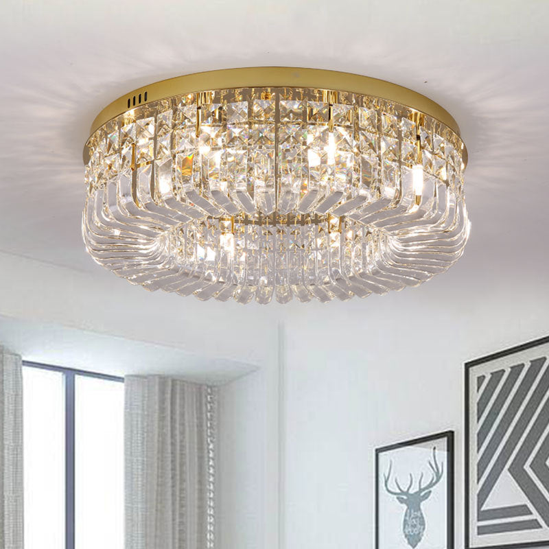 European  Postmodern Crystal Ceiling Light
