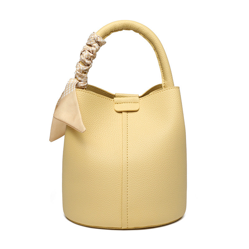Niche Lychee Pattern Soft Leather  Bag