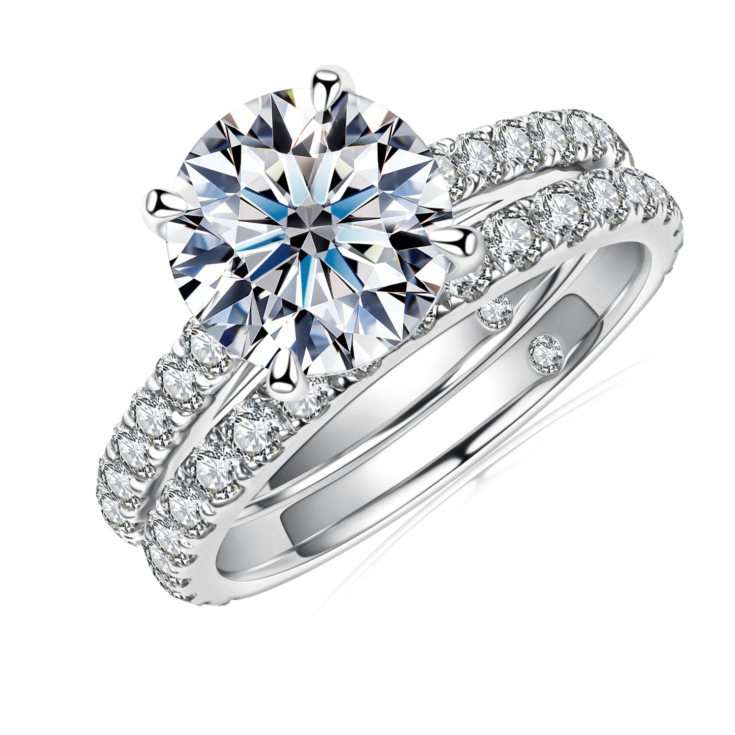 3-carat Moissanite Halo Ring Elegant, Versatile, And Subtly Luxurious