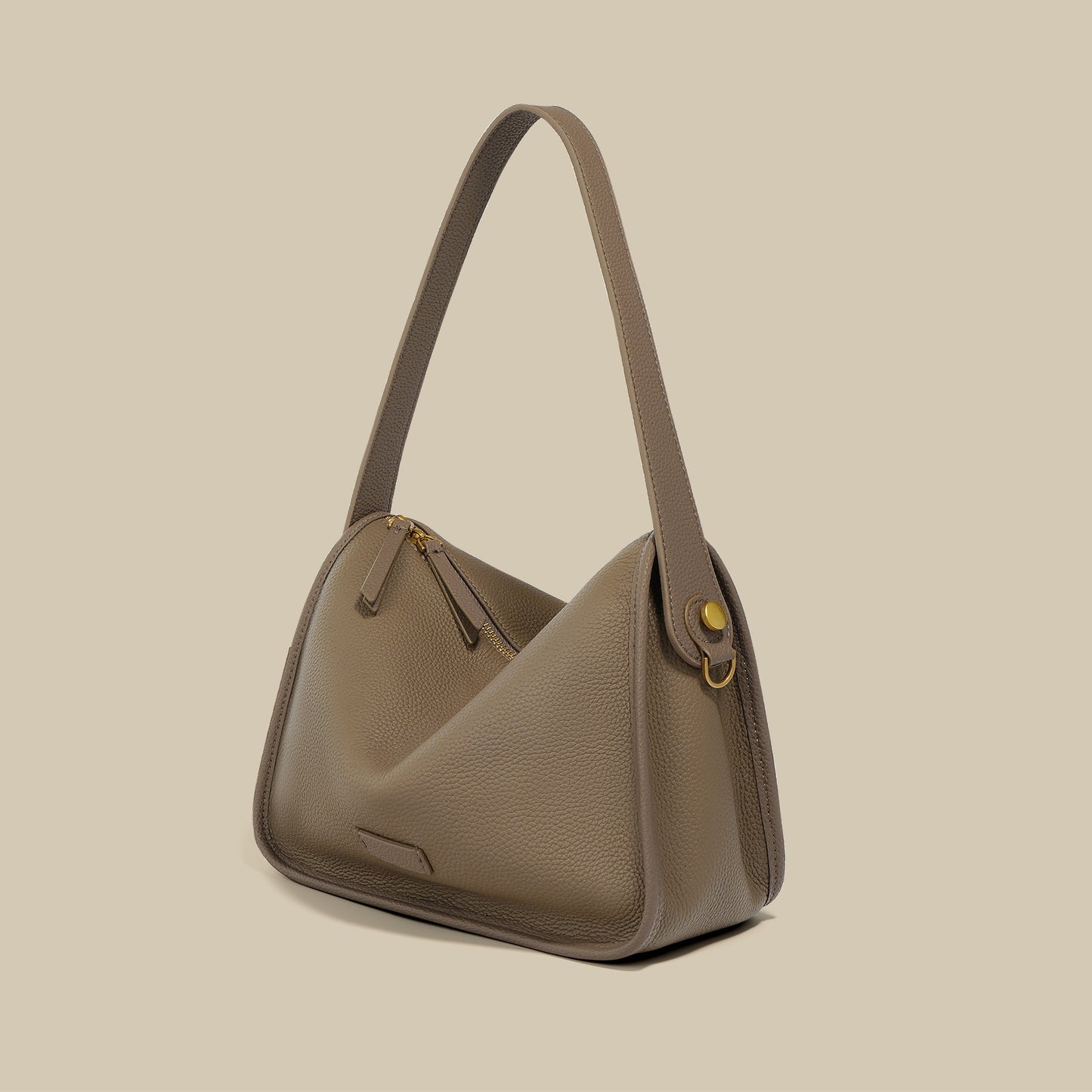 First Layer Calf Leather Pillow Bag