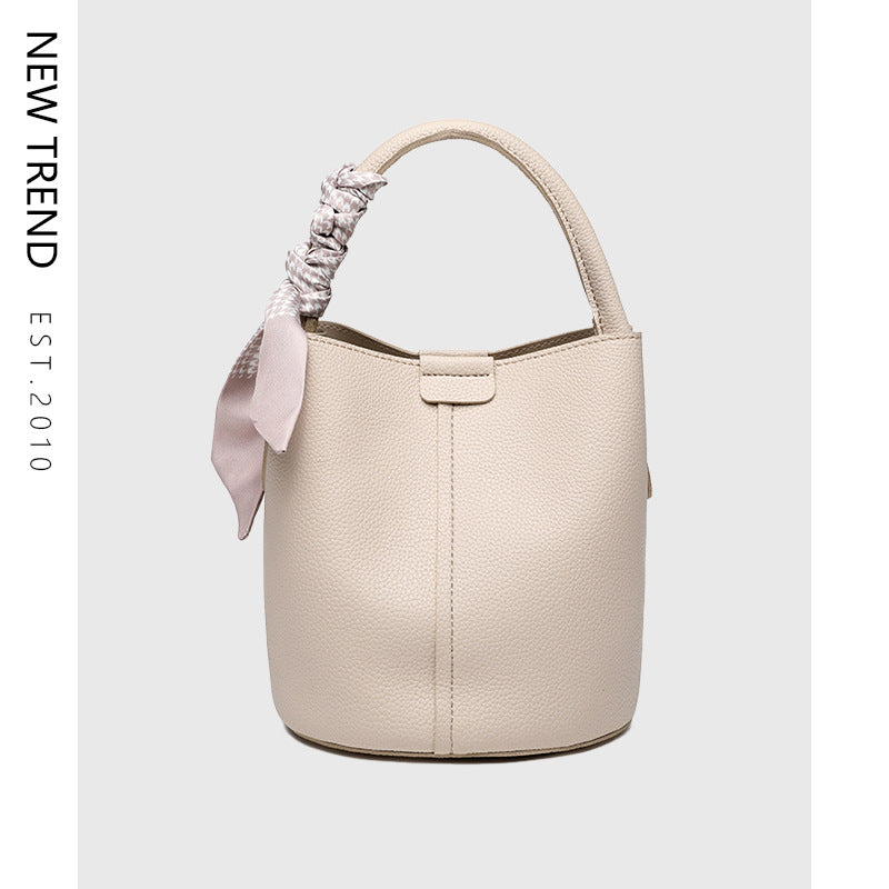 Niche Lychee Pattern Soft Leather  Bag