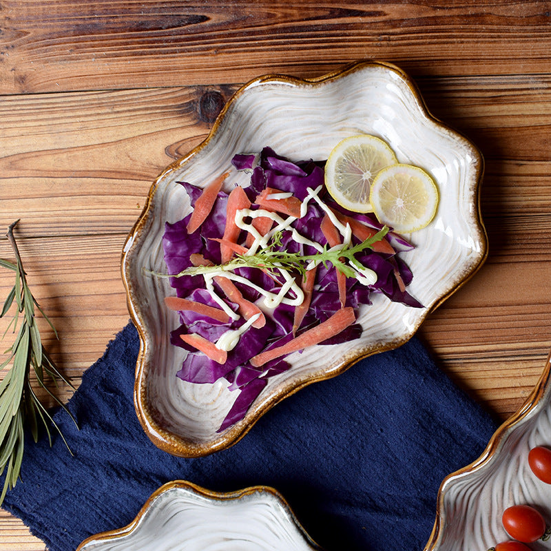 Porcelain shell plate