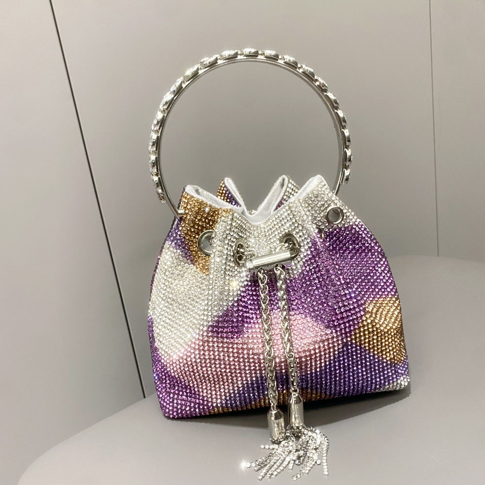 Crystals-embellished Tote bag with shoulder crossbody strap