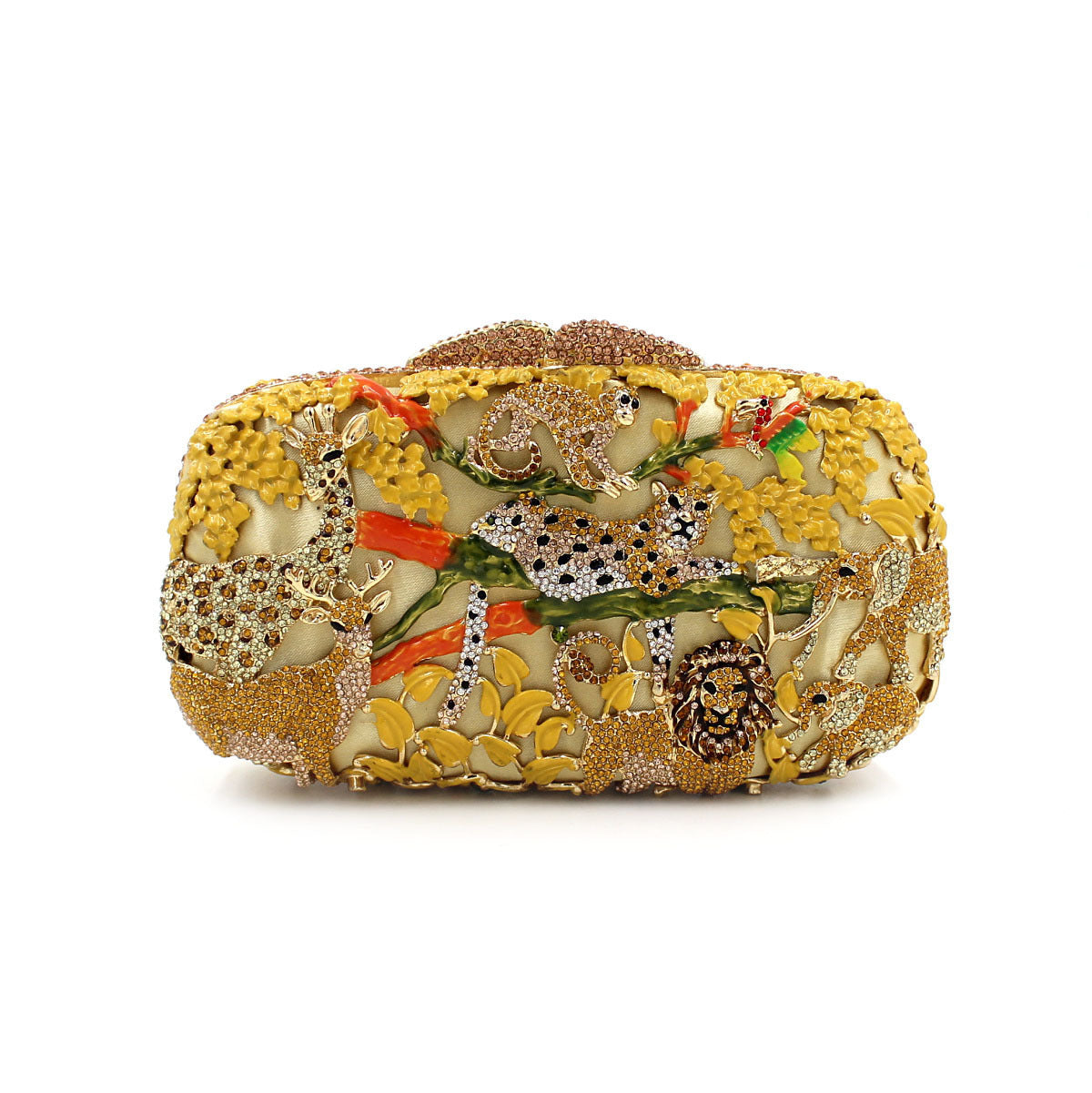 Oil drop crystal clutch