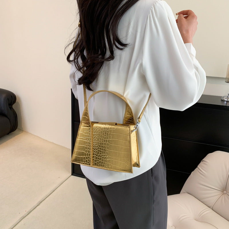 Square Solid Shoulder Bag
