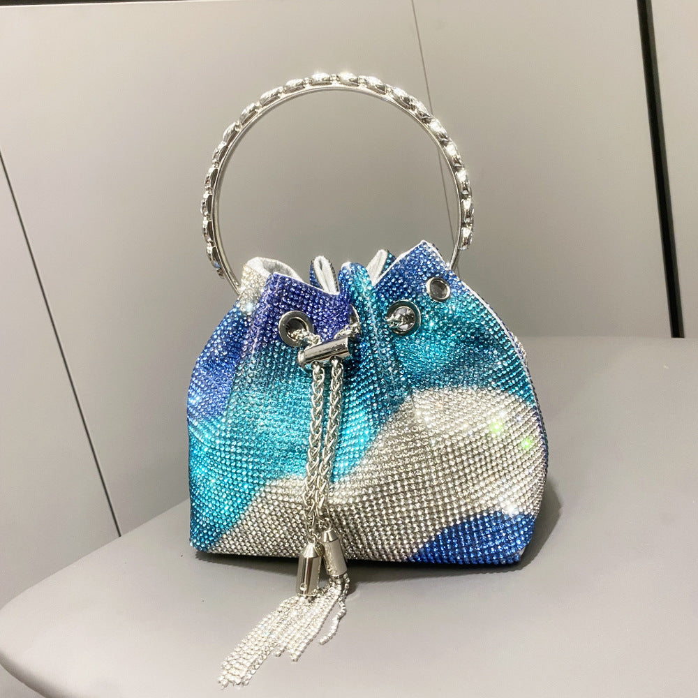 Crystals-embellished Tote bag with shoulder crossbody strap