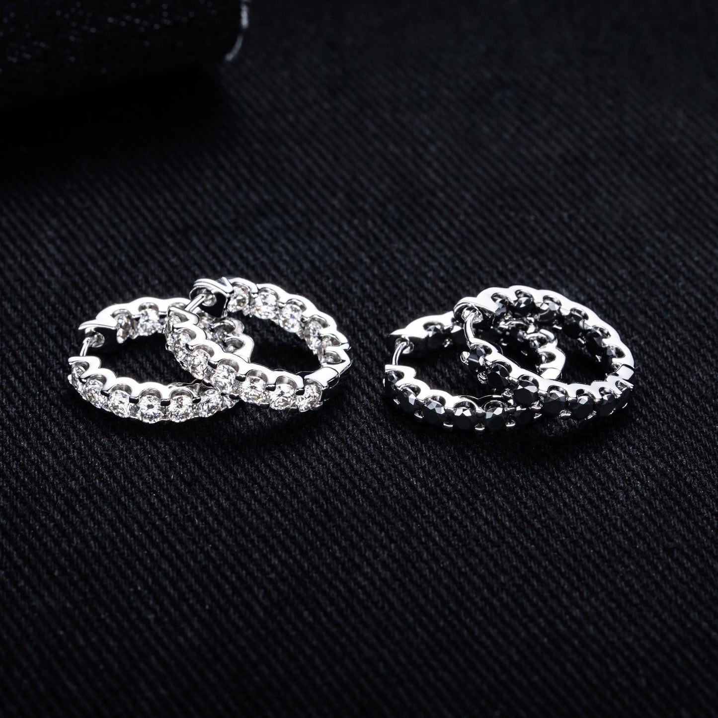 S925 Silver Full Set Moissanite Earrings Fashionable Design