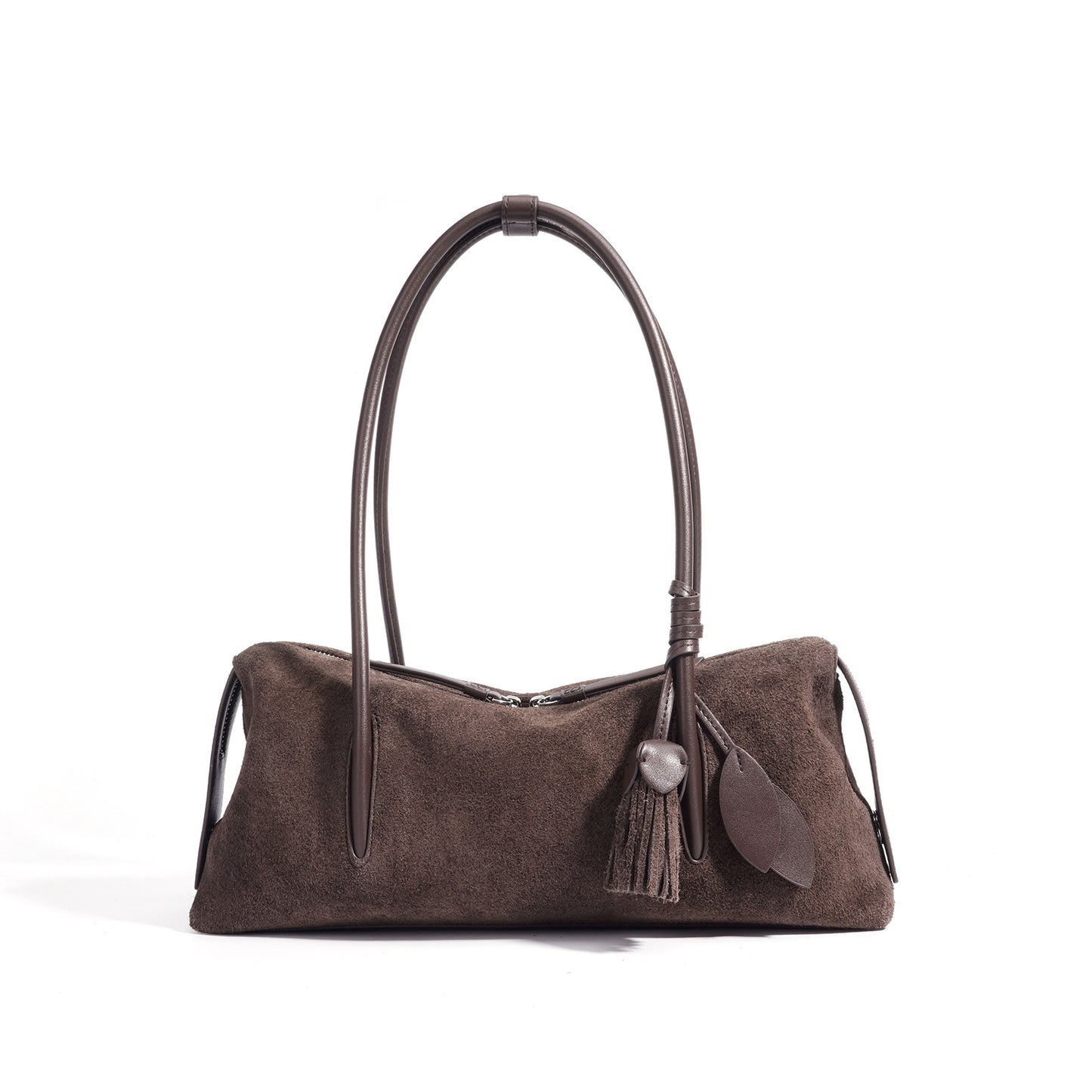 Suede Leather Minimalist Shoulder Bag