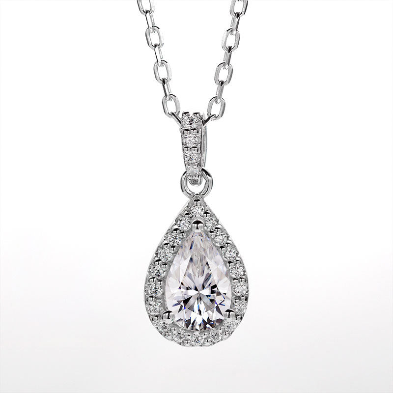 Drop Pendant 1.2 Carat Moissanite Necklace