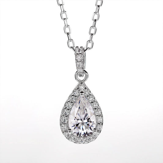 Drop Pendant 1.2 Carat Moissanite Necklace