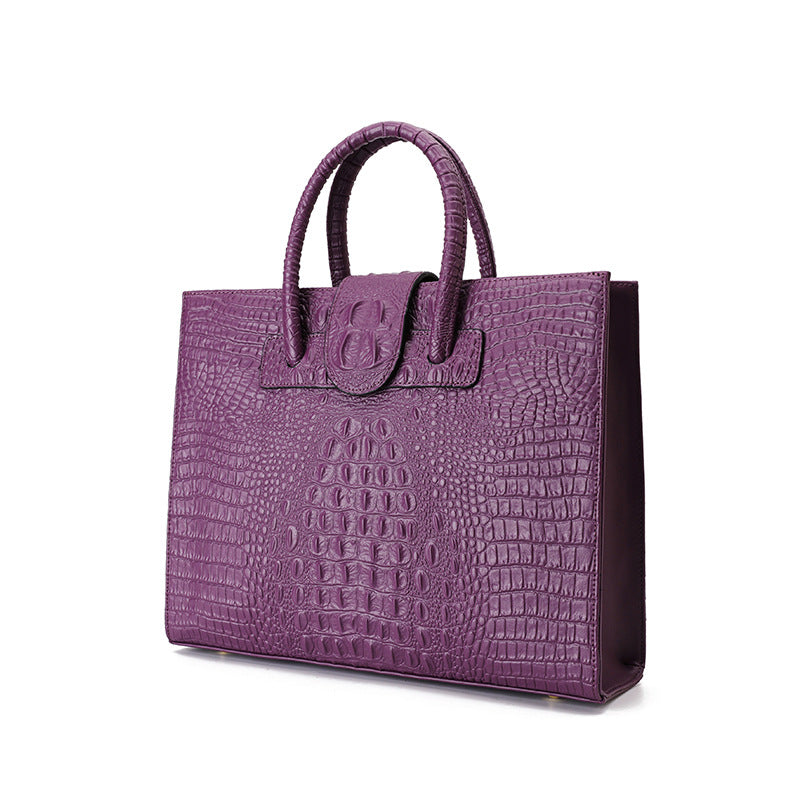 Alligator Skin Pattern Large-capacity Tote Bag
