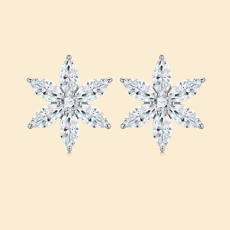Moissanite 925 Silver Earrings