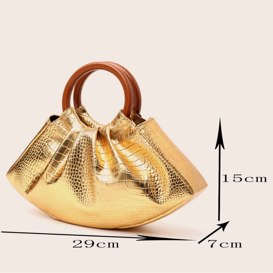 Chic Pleated Handbag