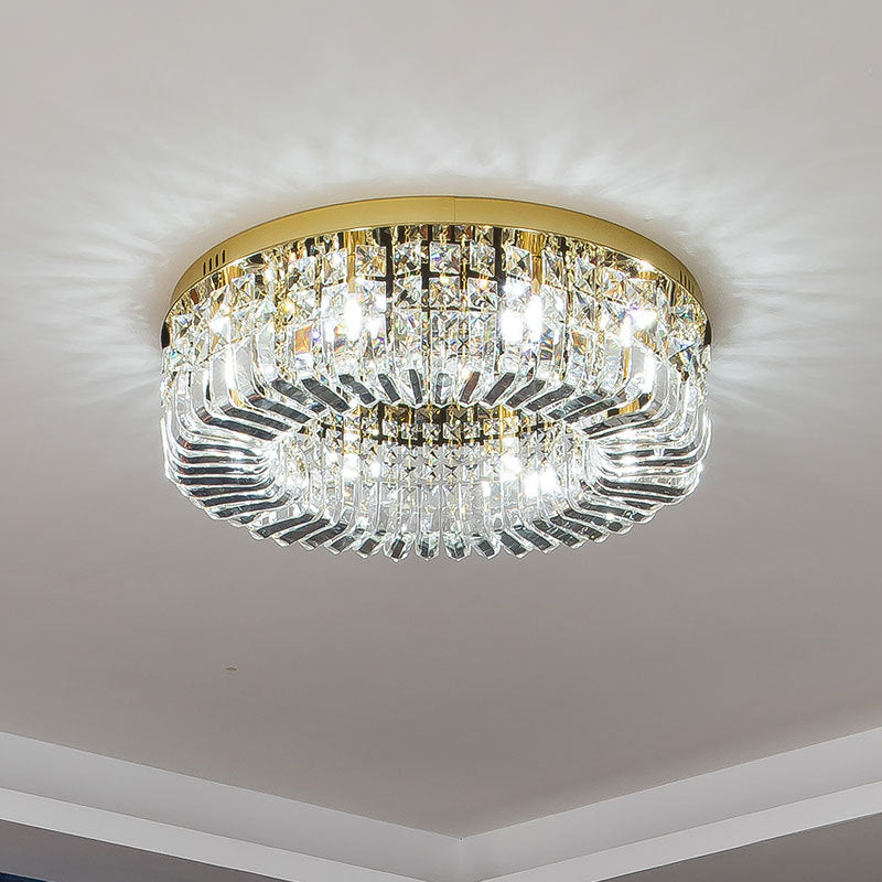 European  Postmodern Crystal Ceiling Light