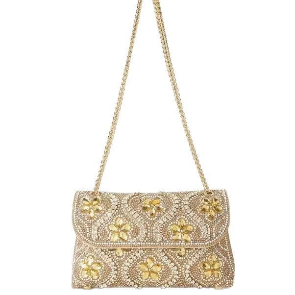 Cross-border Amazon Gemstone with Crystal-encrusted Socialite Bag