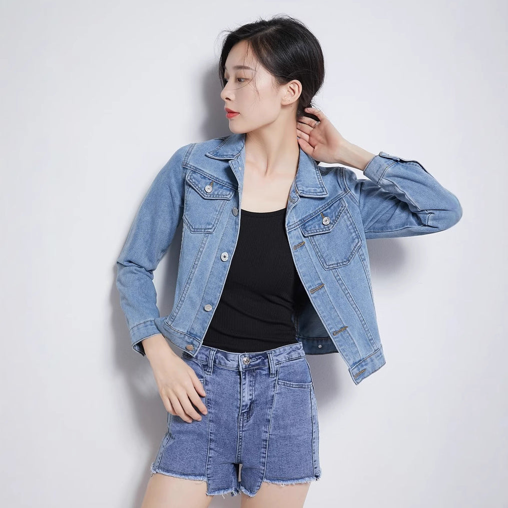 Jacket in Denim Fabric