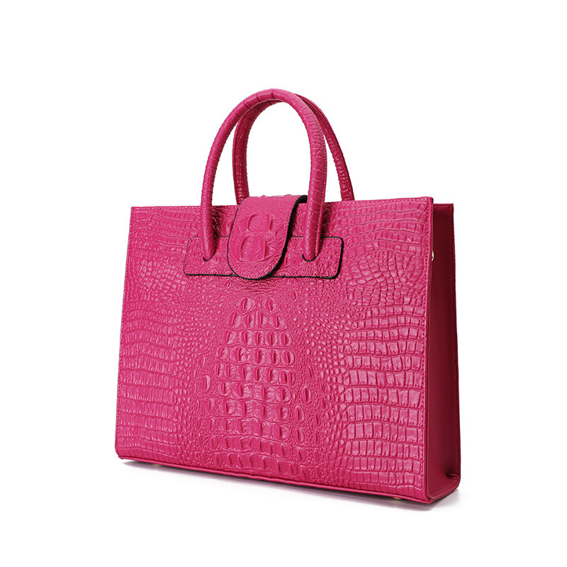 Alligator Skin Pattern Large-capacity Tote Bag