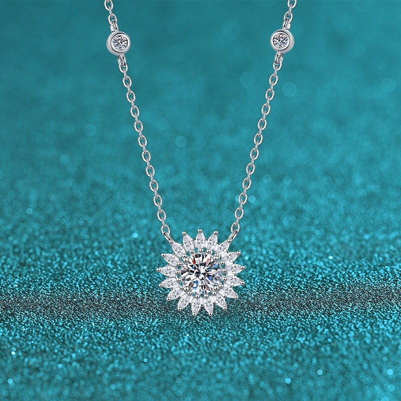 S925 Sterling Silver Moissanite Necklace