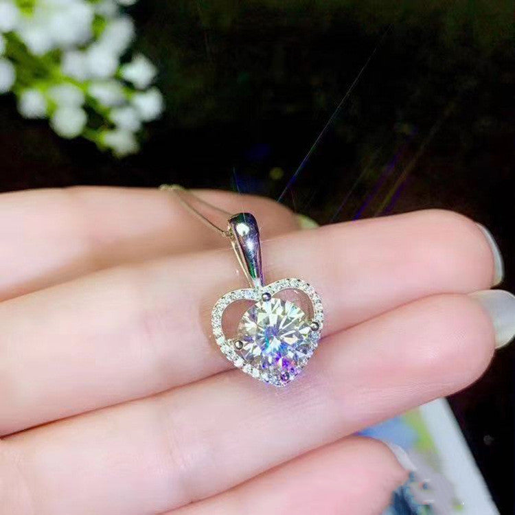 Super White  Moissanite Necklace