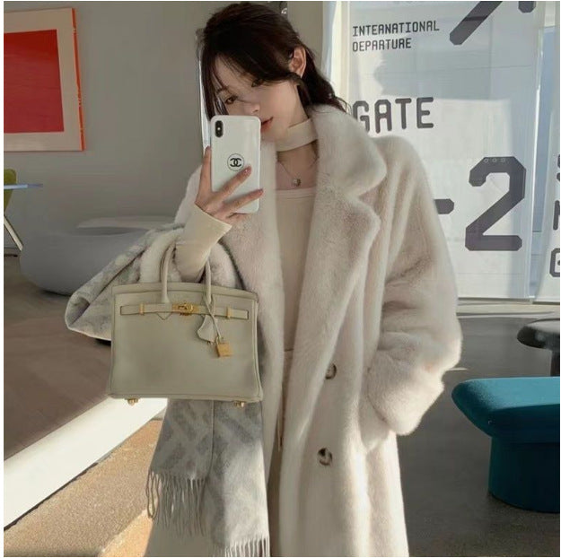 Women's Loose Fur And Leather Fluffy Fur Coat