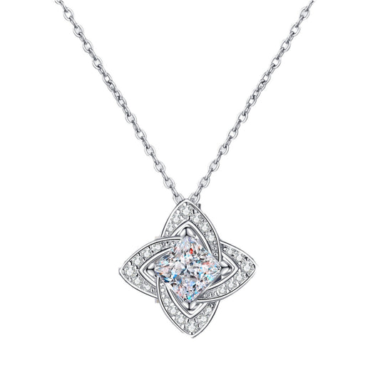 925 Sterling Silver Moissanite Necklace
