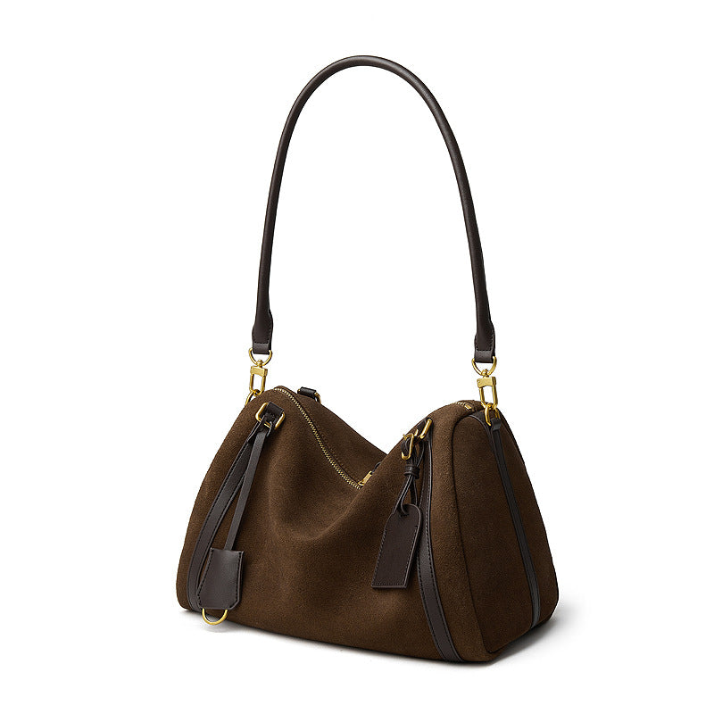Deerskin Suede Shoulder Bag