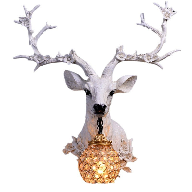 Antlers Wall Lamp Vintage Ornament Wall Lamp