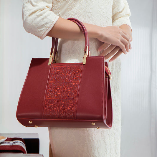 High-end Red Handbag