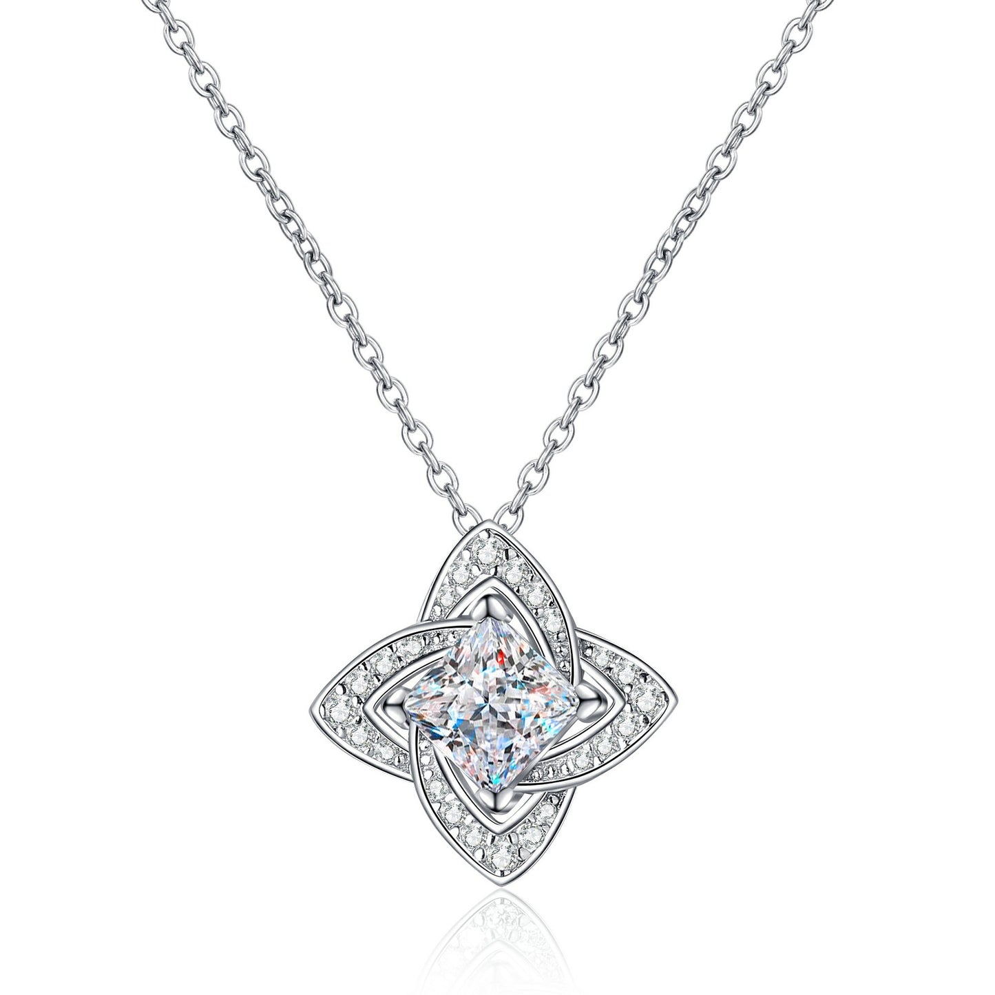 925 Sterling Silver Moissanite Necklace