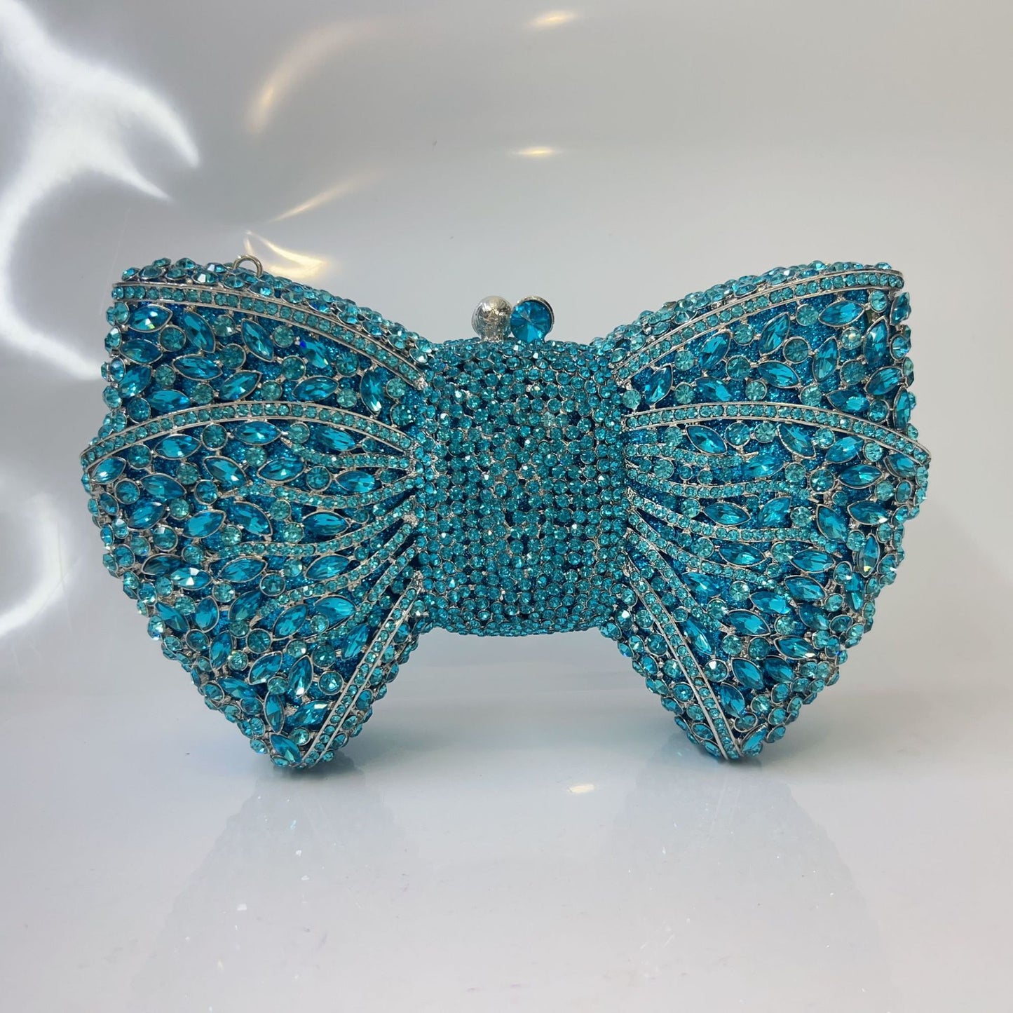Bow Rhinestone Clutch