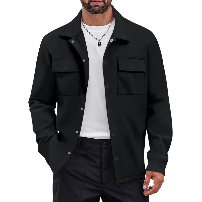 Retro Lapel Casual Long-sleeve Jacket