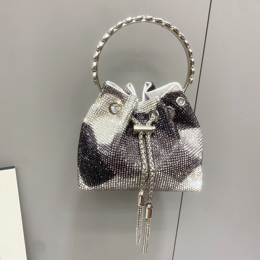 Crystals-embellished Tote bag with shoulder crossbody strap